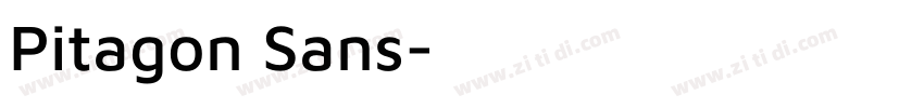 Pitagon Sans字体转换